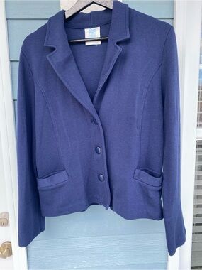🇨🇦Weekenders Navy Knit Blazer Jacket